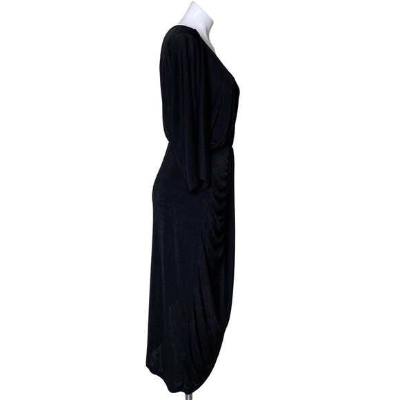 Gilli NWT Black One-Shoulder Cocktail Dress, Asymmetrical Hem Women's Size L - Picture 6 of 11